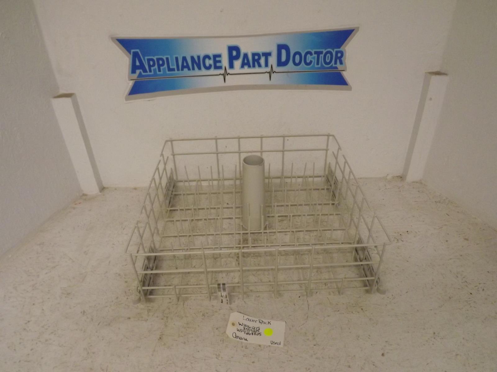 Amana Dishwasher W10161215 8539225 WP8268825 Lower Rack Used Amana Dishwasher W10161215 8539225 WP8268825 Lower Rack Used